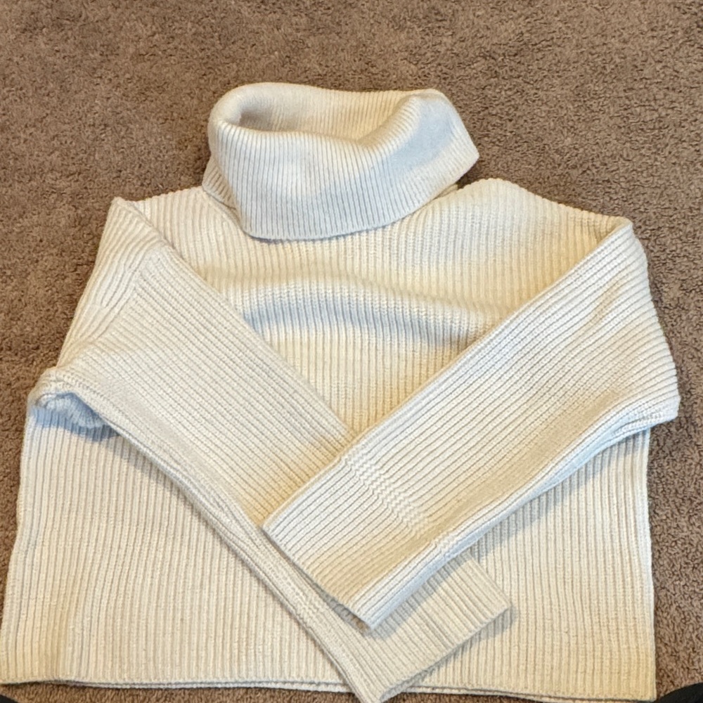 Banana Republic Cream Cowl Neck Sweater